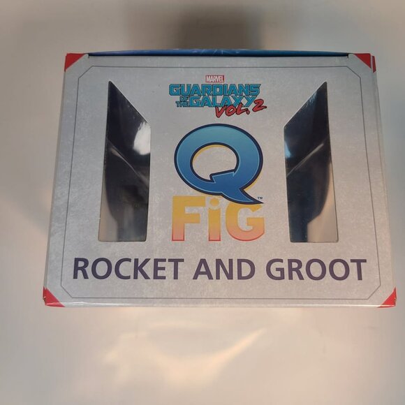 Q Fig Marvel Guardians of The Galaxy Vol. 2 - Rocket Raccoon & Groot Figurine - Picture 5 of 6